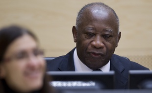 Laurent Gbagbo lors de son procès devant la COur pénale internationale (CPI), le 5 décembre 2011 à La Haye.