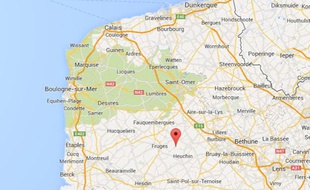 Google maps de Lisbourg (Pas-de-Calais).