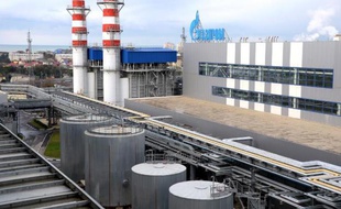 La centrale thermique Adler du groupe gazier russe Gazprom à Sotchi sur la mer noire, le 30 novembre 2013