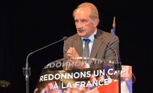 Gérard Longuet au Pontet ce jeudi 16 décembre 2017.