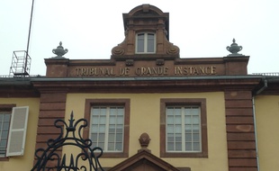 Saverne, le 16 février 2015 -Façade du tribunal de grande instance de Saverne.
