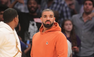 Drake à un match des Lakers à Los Angeles