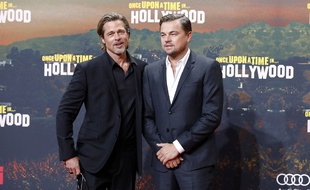 Les acteurs Brad Pitt et Leonardo DiCaprio