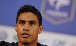Raphaël Varane en conférence de presse à Istra, le 7 juillet 2018.