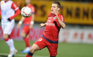 Kevin Gameiro en action, le 27 janvier 2012 à Nancy.