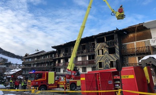 A Courchevel, les pompiers ont combattu le feu pendant quatre heures, le 20 janvier 2019.