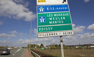 Illustration de l'autoroute A13.