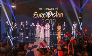 Sur le plateau de «Destination Eurovision» 2019.