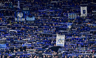 Les supporters de l'Atalanta à San Siro, le 19 février 2020.