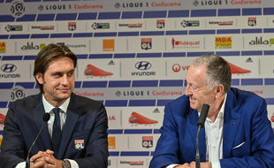 Ciprian Tatarusanu lors de sa présentation à l'OL.