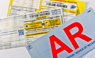 Un avis de passage de La Poste, un vrai. (illustration)