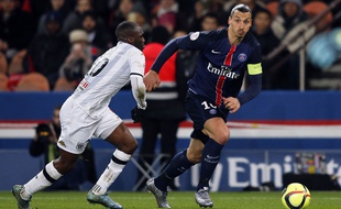 Zlatan Ibrahimovic lors de PSG-Angers le 23 janvier 2016.