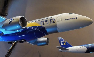 Le constructeur brésilien Embraer a lancé en grande pompe lundi sa nouvelle génération de jets régionaux baptisée E2 avec 100 commandes fermes et 215 intentions d'achats provenant de plusieurs compagnies de lancement.