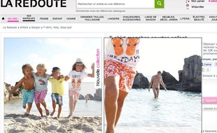 Capture d'écran du site Internet de La Redoute, le 4 janvier 2012.