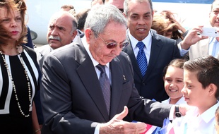 Le président de Cuba Raul Castro au Costa Rica le 27 janvier 2014.