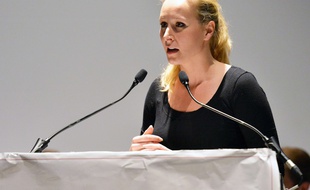 Marion Maréchal-Le Pen lors d'un meeting à Vienne (Isère), le 15 avril 2017.