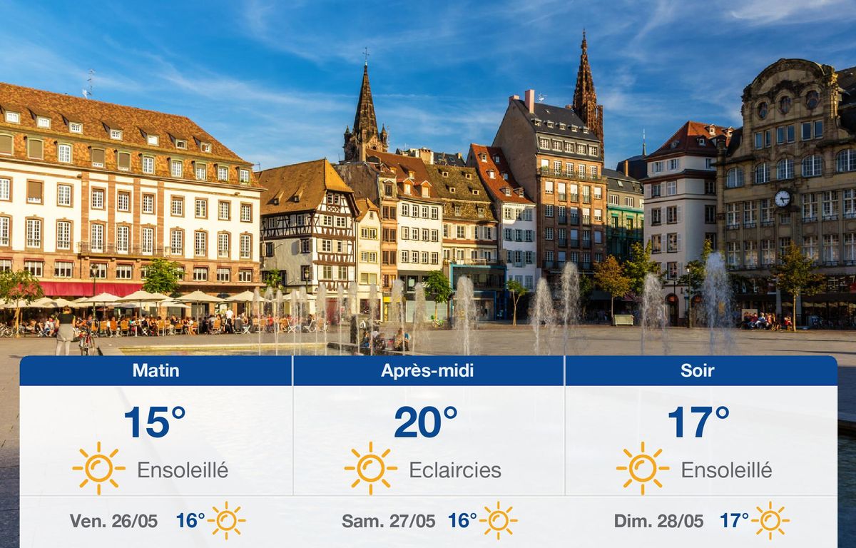 Météo Strasbourg: prévisions du jeudi 25 mai 2023