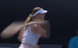 La joueuse de tennis allemande Andrea Petkovic, le 17 février 2015 à Dubaï.