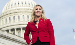 Marjorie Taylor Greene, élue pro-Trump à la Chambre des représentants, le 4 janvier 2020.