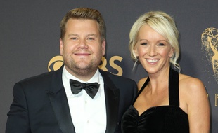 L'animateur James Corden et sa femme Julia Carey