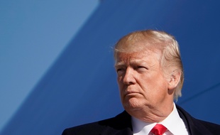 Donald Trump le 18 janvier 2018 à l'Andrews Air Force Base aux Etats-Unis.