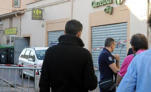 La supérette dans laquelle un braqueur armé a été tué le 17 octobre 2014 à Toulouse