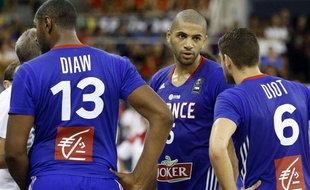 Nicolas Batum et les Bleus face à l'Espagne, le 3 septembre 2014