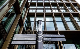 Le siège de l'Agence européenne du médicament, le 4 décembre 2020 à Amsterdam, aux Pays-Bas.