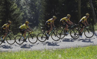 Les coureurs de la Jumbo-Visma