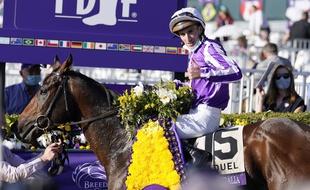 Pierre-Charles Boudot lors d'une course victorieuse en Australie en novembre 2020.