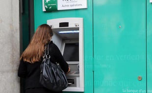 Illsutration retrait bancaire.