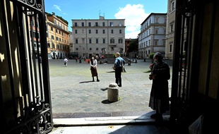 Le quartier de Trastevere à Rome, le 3 mai 2020.