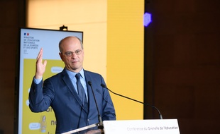 Le ministre de l'éducation, Jean-Michel Blanquer, au Grenelle de l'éducation à Paris, le 26 mai 2021