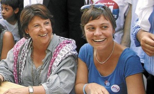 Audrey Linkenheld et M. Aubry (en h.) ; Gérald Darmanin et B. Gérard (en b.).