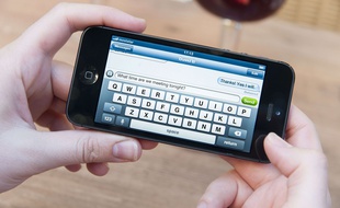 Un texto sur iPhone.