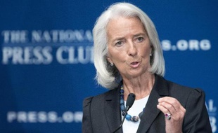 La directrice du FMI Christine Lagarde à Washington le 15 janvier 2013