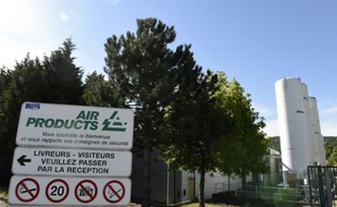 Le site d'Air Products le 29 juin 2015 à Saint-Quentin-Fallavier