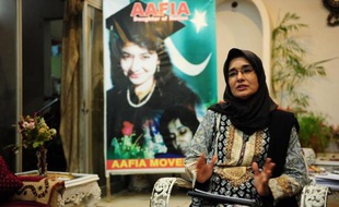Fowzia Siddiqui, la soeur d'Aafia Siddiqui, le 12 novembre 2014 à Karachi