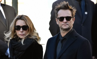 David Hallyday et Laura Smet lors des obsèques de Johnny Hallyday, le 9 décembre 2017.