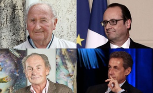 Georges et François Hollande. Pal et Nicolas Sarkozy.