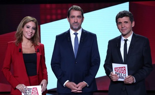 Léa Salamé, Christophe Castaner et Thomas Sotto
