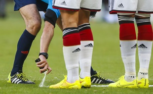 Le spray a été utilisé par les arbitres du Mondial 2014.