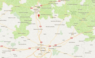 L'accident a eu lieu sur la ligne Le Mans-Alençon.