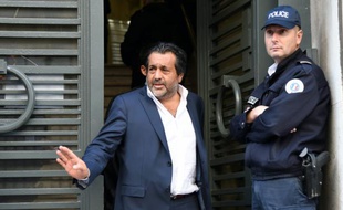 Le président de Baja Ferries Daniel Berrebi, candidat à la reprsie de la SNCM, quitte le tribunal de commerce de Marseille, le 14 octobre 2015
