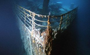 La proue du Titanic, immergé depuis 105 ans