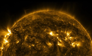 Capture d'écran Youtube du soleil filmé par la Nasa