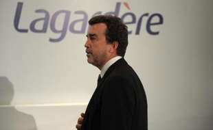 Le chef de Lagardère, Arnaud Lagardere, à Paris le 11 mars 2015