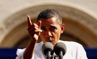 Barack Obama, le 22 octobre 2010 à Los Angeles