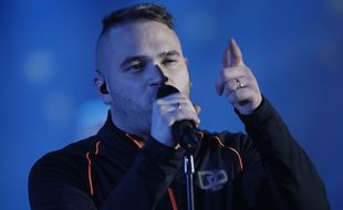 Le rappeur Jul lors des Victoires de la musique 2017.