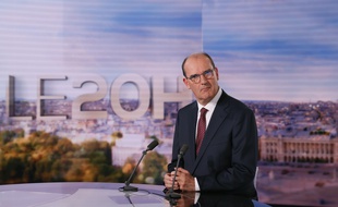 Le Premier ministre Jean Castex au JT de «20 Heures» sur TF1, le 3 juillet 2020.